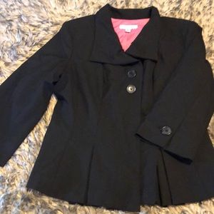 Isaac mizrahi for target black 3/4 sleeve blazer